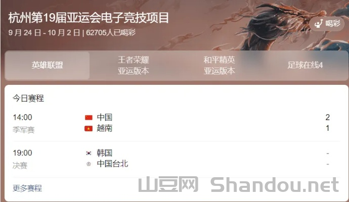 lol亚运会预选赛,亚与会lol比赛时间