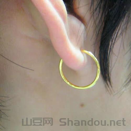 男士黄金耳环,男士黄金耳扣十大排名