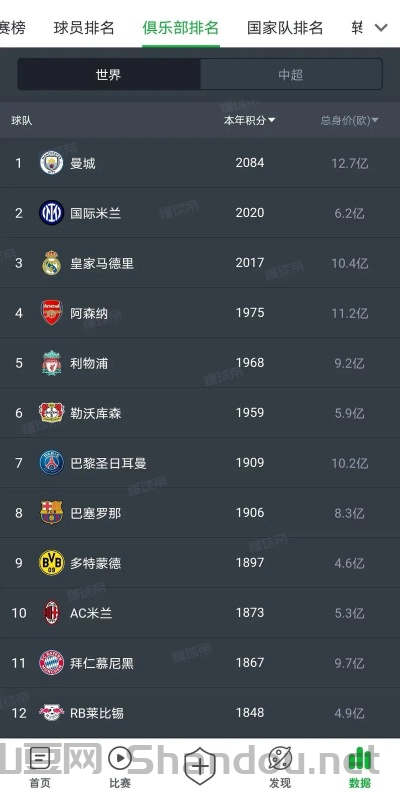世界前十几场排名的球队,世界前十几场排名