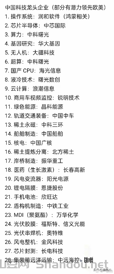 中国最闪亮的科技股票,中国最闪亮的科技股